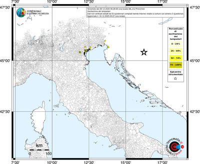 Mappa territorio comunale con almeno 3 questionari