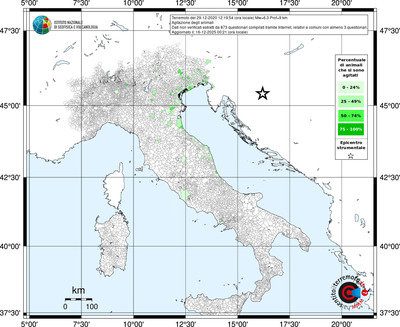Mappa territorio comunale con almeno 3 questionari