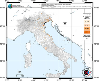 Mappa territorio comunale con almeno 3 questionari