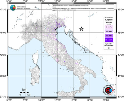 Mappa territorio comunale con almeno 3 questionari