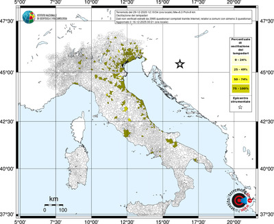 Mappa territorio comunale con almeno 3 questionari