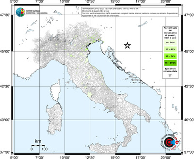 Mappa territorio comunale con almeno 3 questionari
