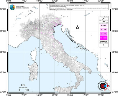 Mappa territorio comunale con almeno 3 questionari
