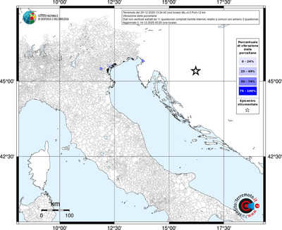 Mappa territorio comunale con almeno 3 questionari