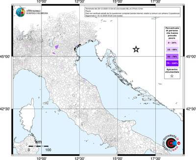 Mappa territorio comunale con almeno 3 questionari