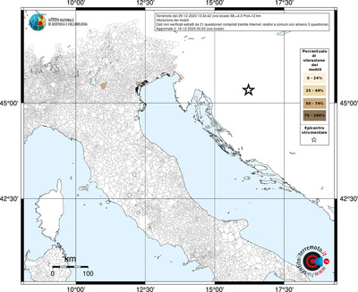 Mappa territorio comunale con almeno 3 questionari