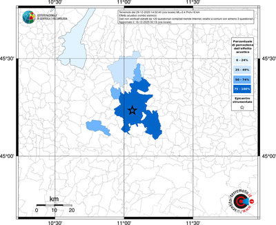 Mappa territorio comunale con almeno 3 questionari