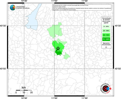 Mappa territorio comunale con almeno 3 questionari