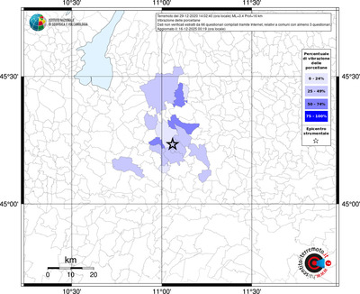Mappa territorio comunale con almeno 3 questionari