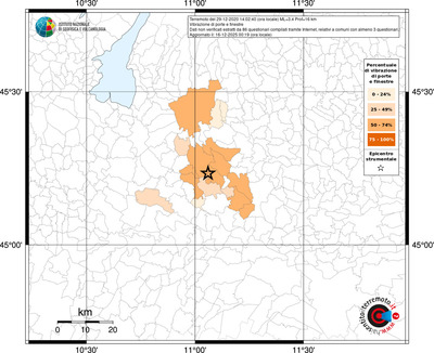 Mappa territorio comunale con almeno 3 questionari