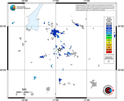 Mappa EMS - territori località