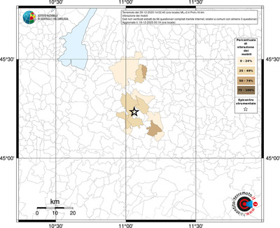 Mappa territorio comunale con almeno 3 questionari