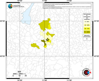 Mappa territorio comunale con almeno 3 questionari