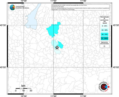 Mappa territorio comunale con almeno 3 questionari