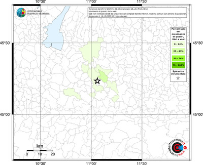 Mappa territorio comunale con almeno 3 questionari