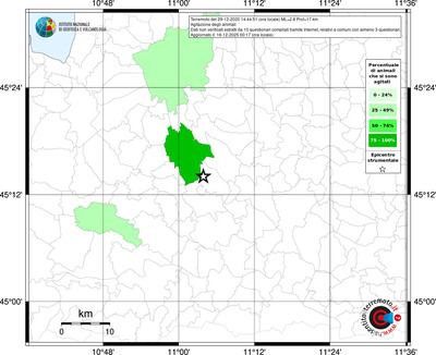 Mappa territorio comunale con almeno 3 questionari
