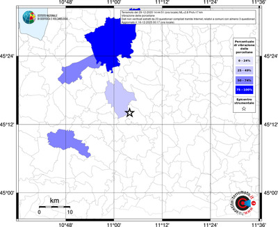 Mappa territorio comunale con almeno 3 questionari