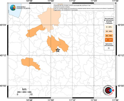 Mappa territorio comunale con almeno 3 questionari