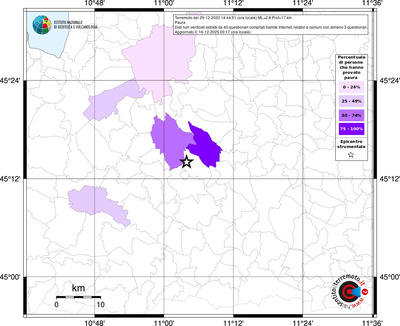 Mappa territorio comunale con almeno 3 questionari