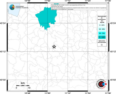 Mappa territorio comunale con almeno 3 questionari