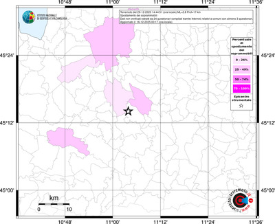 Mappa territorio comunale con almeno 3 questionari