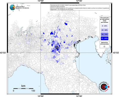 Mappa territorio comunale con almeno 3 questionari