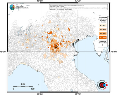 Mappa territorio comunale con almeno 3 questionari