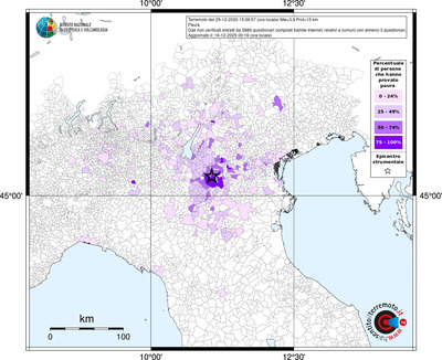 Mappa territorio comunale con almeno 3 questionari