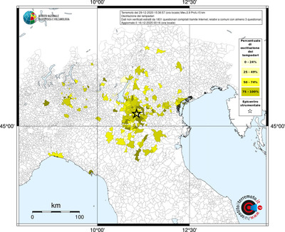 Mappa territorio comunale con almeno 3 questionari