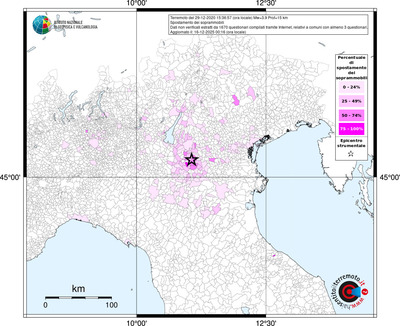 Mappa territorio comunale con almeno 3 questionari