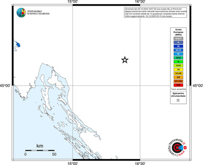 Mappa EMS - territori località