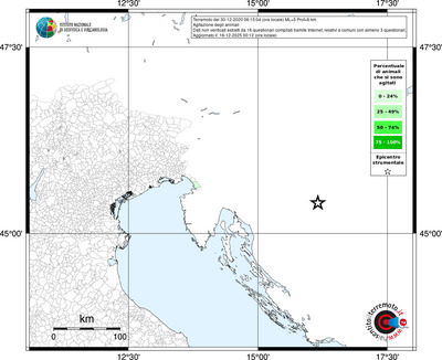 Mappa territorio comunale con almeno 3 questionari