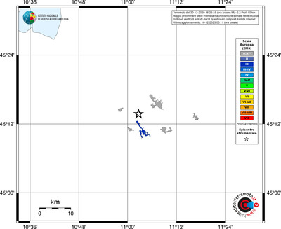 Mappa EMS - territori località