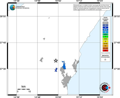Mappa EMS - territori località