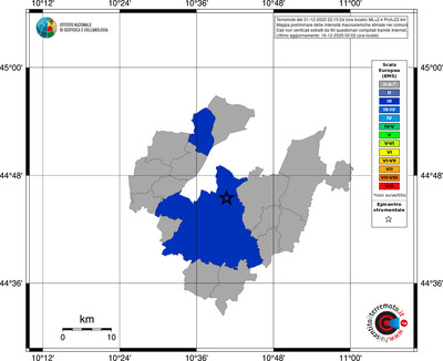 Mappa EMS - territori comuni