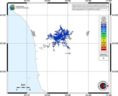 Mappa EMS - territori località