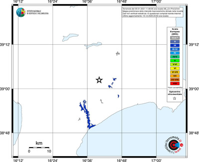 Mappa EMS - territori località