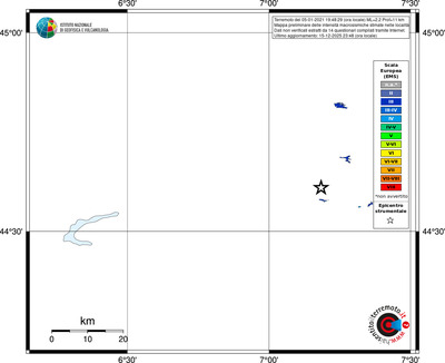 Mappa EMS - territori località