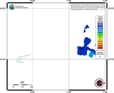 Mappa EMS - territori comuni