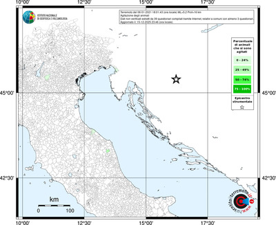 Mappa territorio comunale con almeno 3 questionari