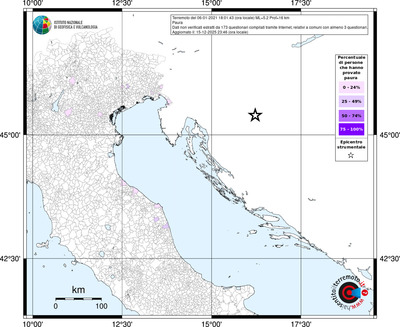 Mappa territorio comunale con almeno 3 questionari
