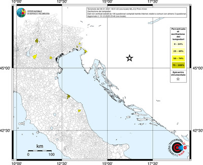 Mappa territorio comunale con almeno 3 questionari