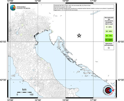 Mappa territorio comunale con almeno 3 questionari
