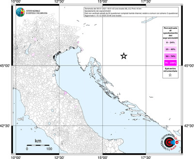 Mappa territorio comunale con almeno 3 questionari