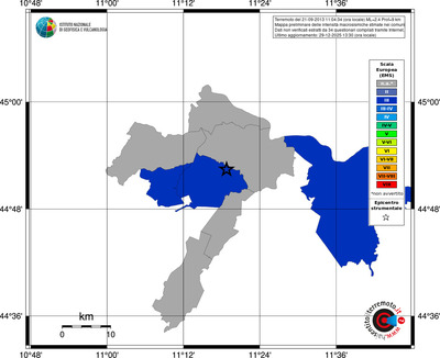 Mappa EMS - territori comuni