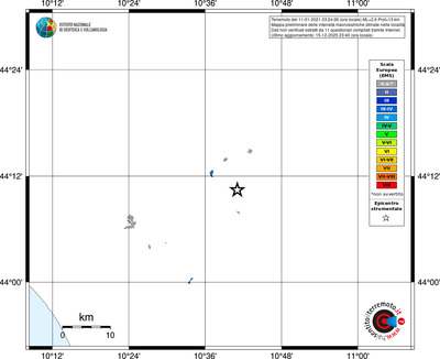 Mappa EMS - territori località