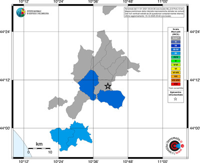 Mappa MCS - territori comuni