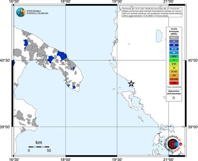 Mappa EMS - territori comuni