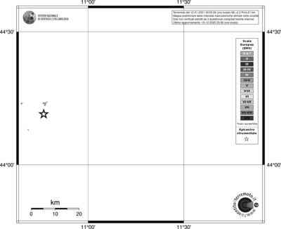 Mappa EMS - territori località