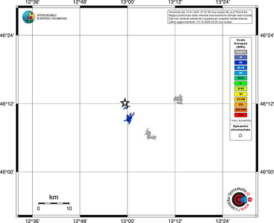 Mappa EMS - territori località